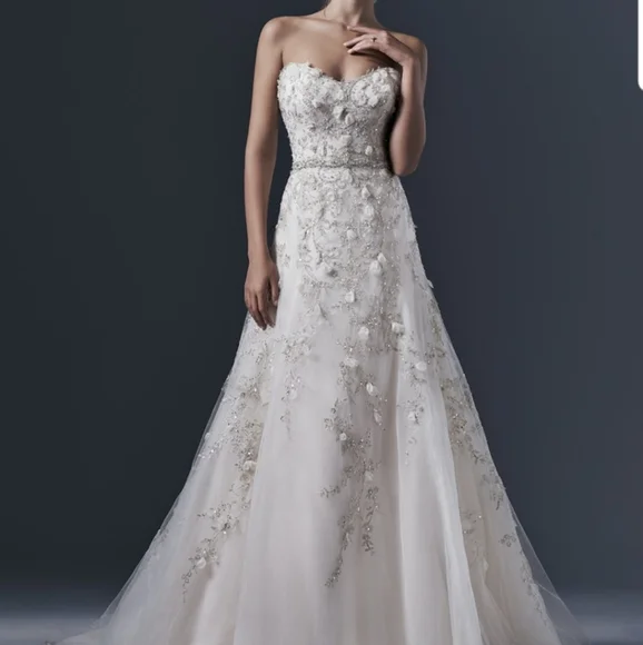 knee length dresses for ladies Maggie Sottero Kyler Wedding Dress main image 0